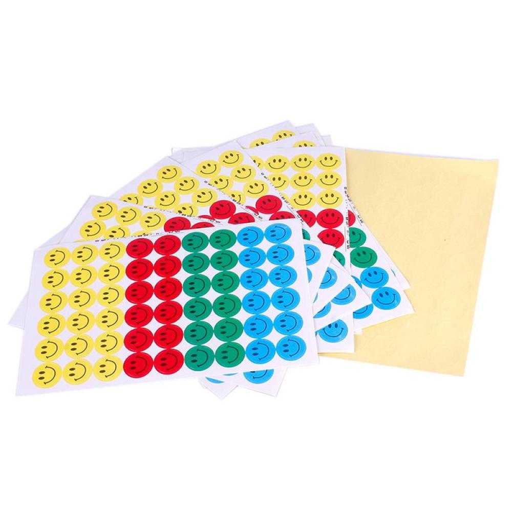 Timekey 540Pcs Stiker Penghargaan Anak Motif Smiley Face Untuk Guru Sekolah miss it A9K3