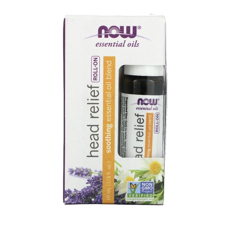 Now Food Head Relief Roll-on 10ml ( essential oil blends)