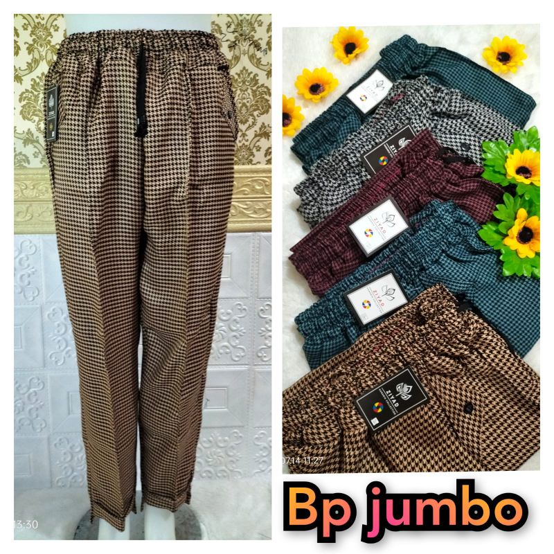 CELANA PANJANG WANITA SEMI WOOL / BAGGY PANTS CEWEK / CELANA TARTAN