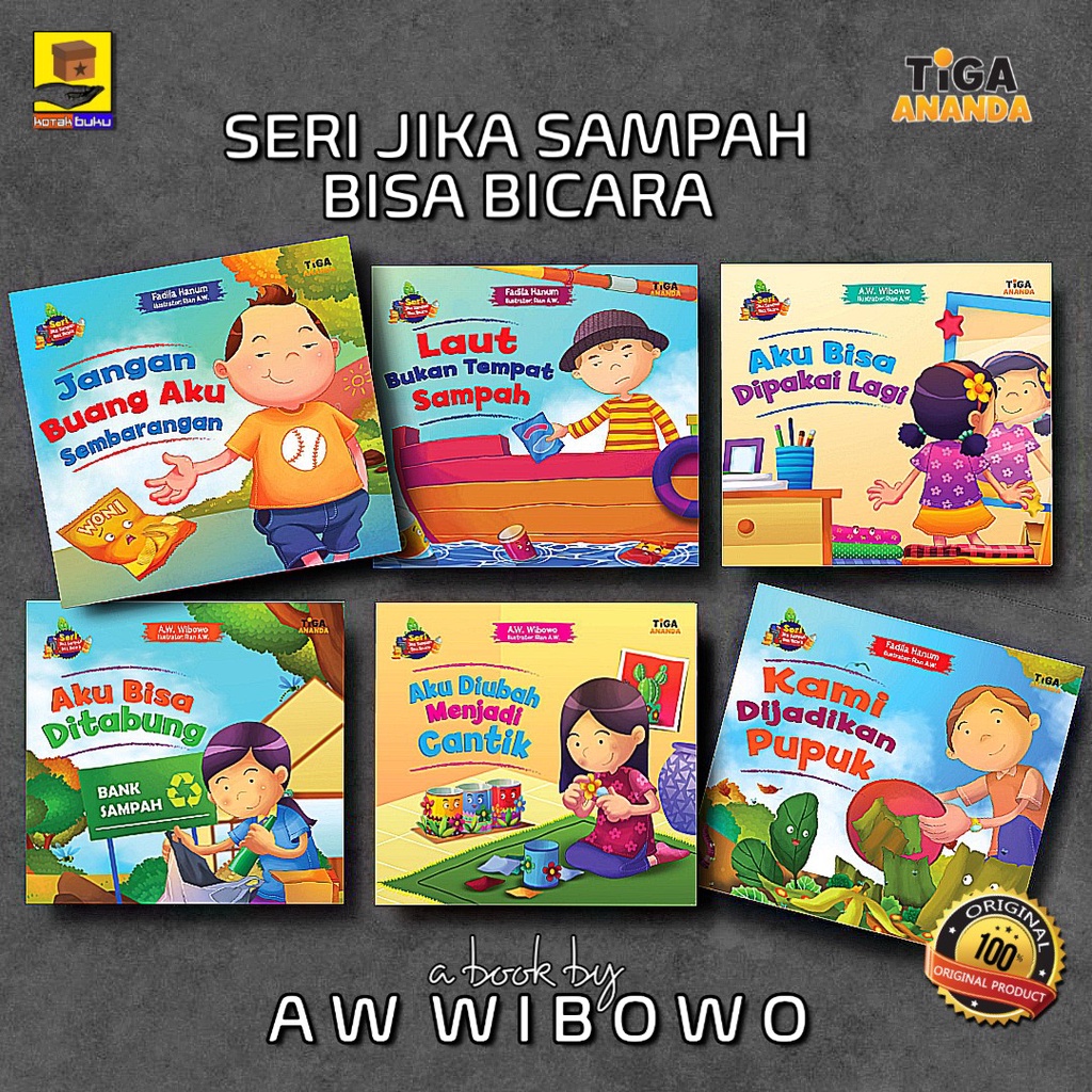 Buku Cerita Anak / Jika Sampah Berbicara / Buku Anak TK PAUD / Cerita Anak