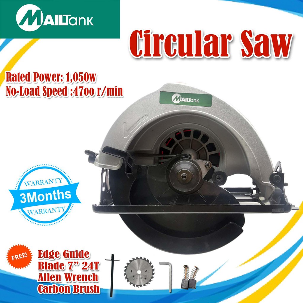 Mesin Circular Saw Circel Serkel Gergaji Mailtank 7 Inch