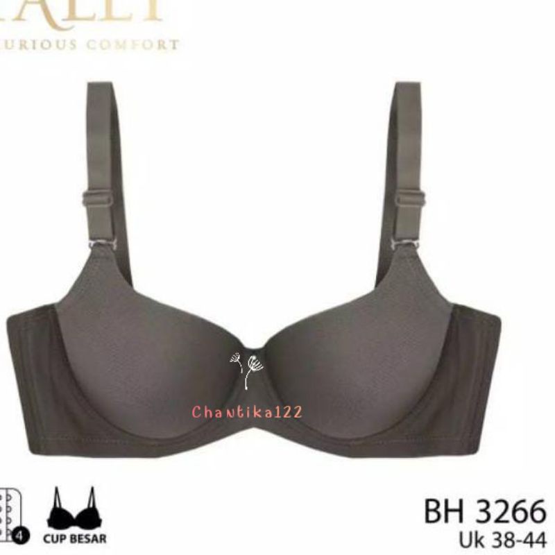 TALLY bra Big Size Pakai Kawat 3266 Kait 4 Cup D Original