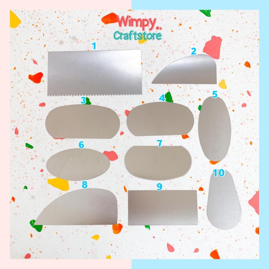

Wimpy Cutter Clay Scraper Alat Clay Sculpting Pahat Pottery Ukir Blade