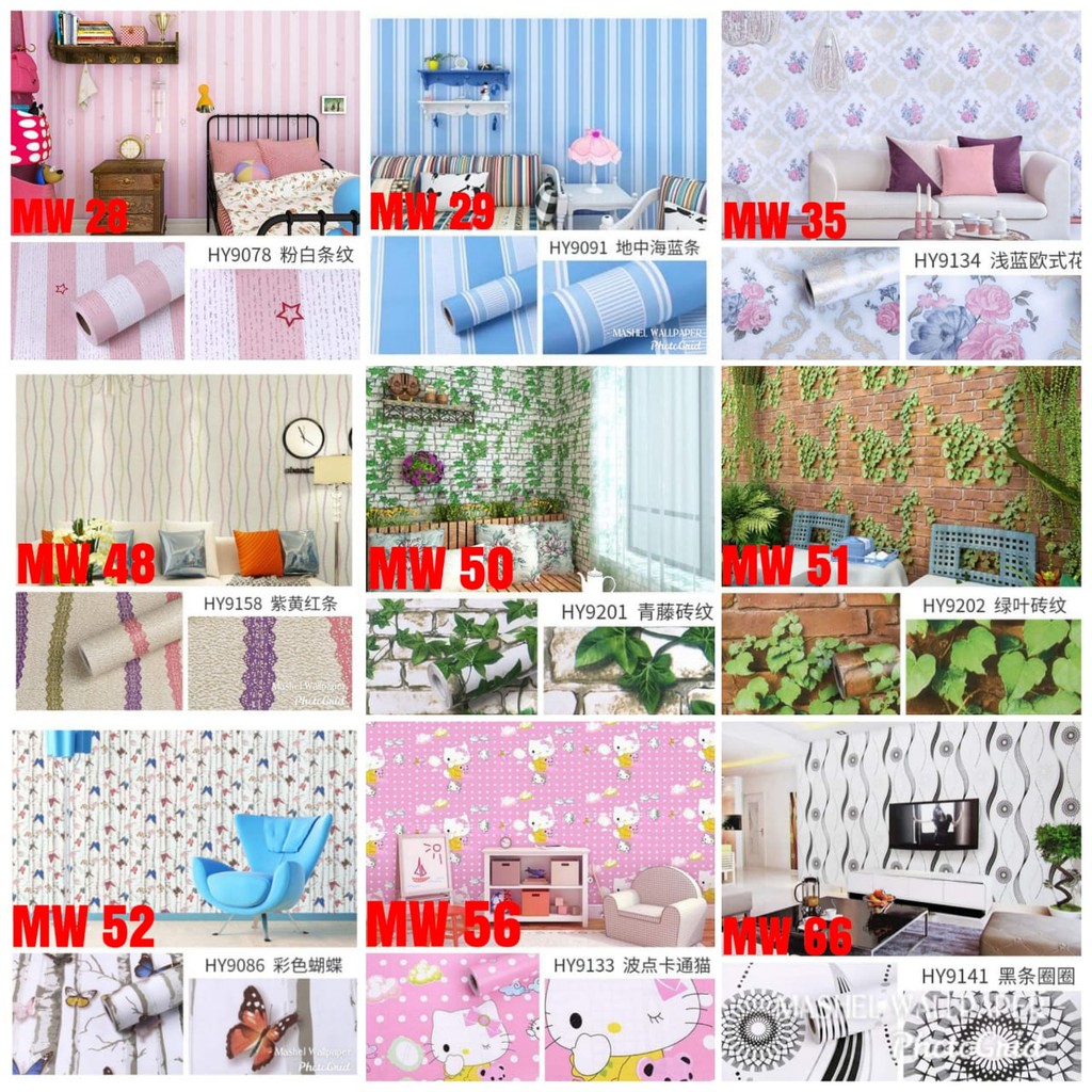 Wallpaper stiker Dinding GH Tebal