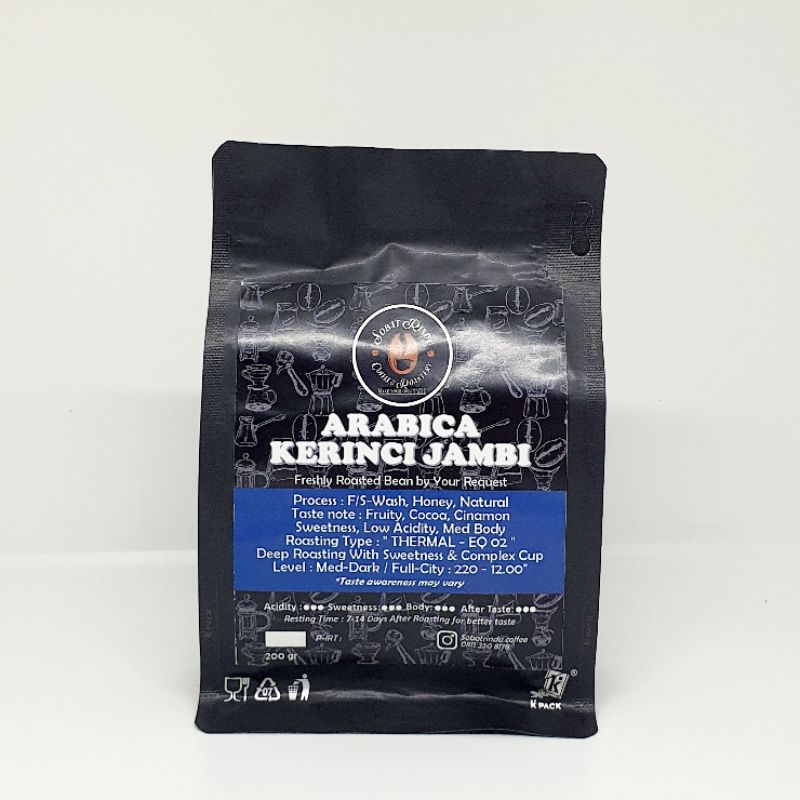 

ARABICA SUMATRA KERINCI JAMBI ROASTED BEAN COFFEE BIJI GILING BUBUK POWDER