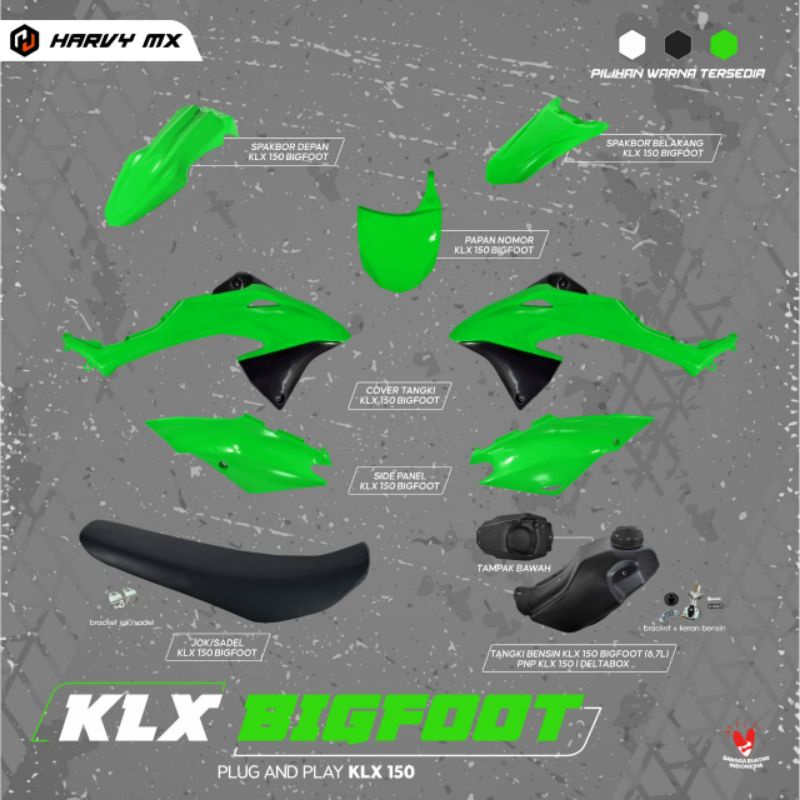 body set klx bigfoot 2015 pnp klx