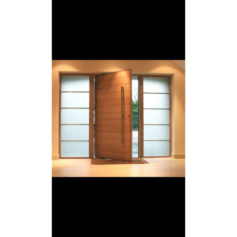 pintu utama single kayu merbau papua