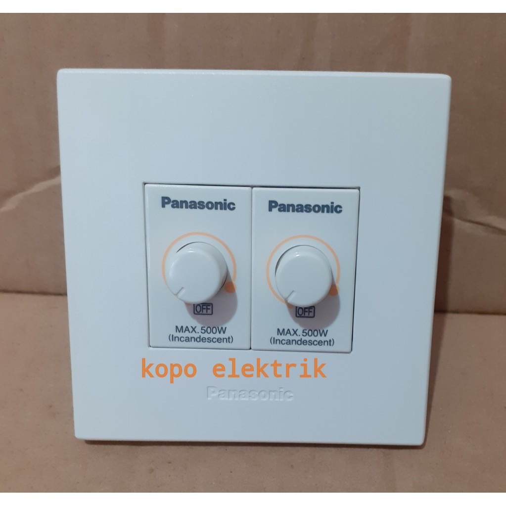 Panasonic Double Dimmer 500w / Dimmer Ganda 500 w Style White