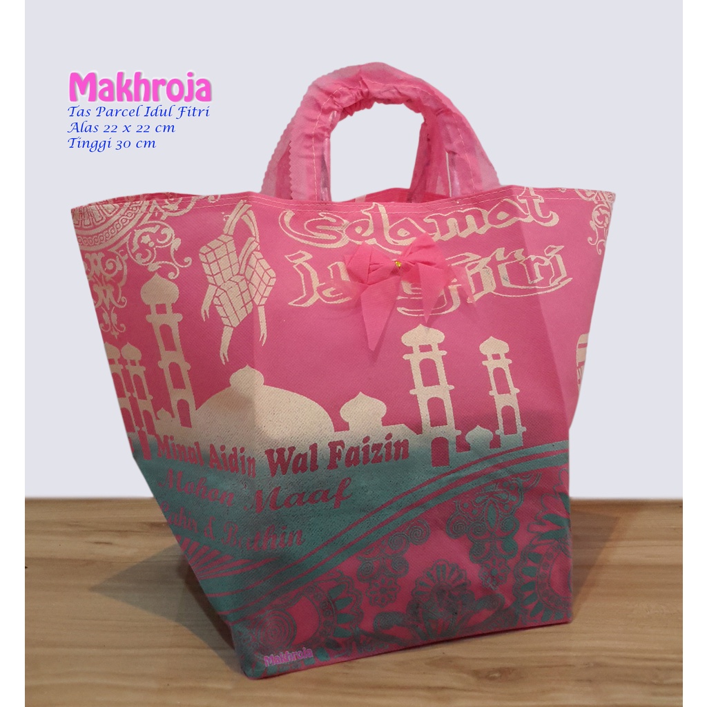 

Tas Goodie Bag Kibir Parcel Lebaran Idul Fitri Pink Tebal 60 gsm