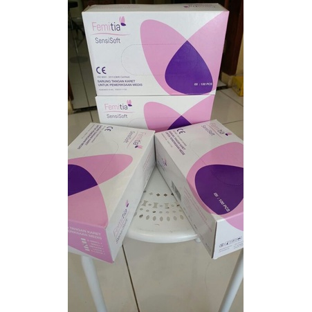HANDSCOON FEMITIA/ SARUNG TANGAN MEDIS/ SARUNG TANGAN FEMITIA/SENSISOFT