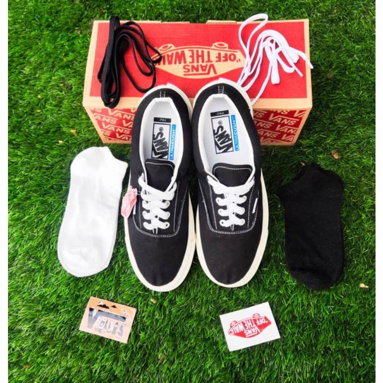 SEPATU PRIA VANSS ERA BLACK WHITE OG WAFLE DT BNIB MADE IN CHINA PREMIUM IMPORT SEPATU WANITA SEPATU SNEAKERS