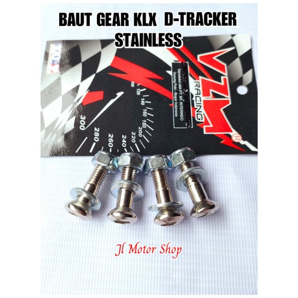 BAUT GIR GEAR KLX 150 KLX150 DTRACKER 150 - D-TRACKER 150 VZM RACING STAINLESS ANTI KARAT