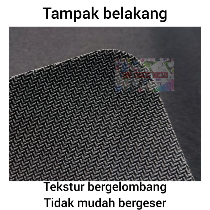 Mouse pad tatakan alas mouse flexible sensitif kesat hitam polos ideal