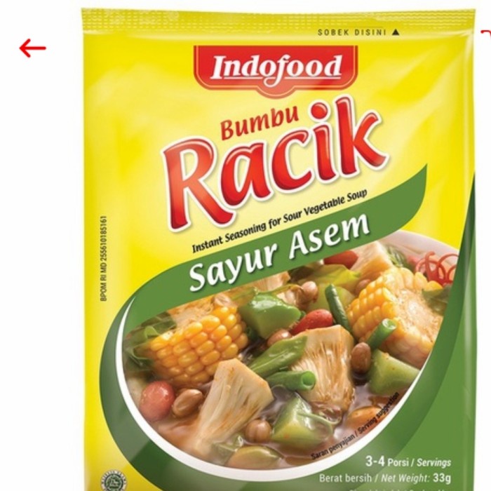 

makanan bumbu indofood racik sayur asem saset 26gr (10pc)