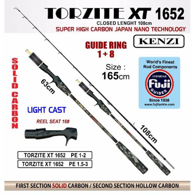 joran pancing Kenzi Torzite XT  Light Cast (CA)