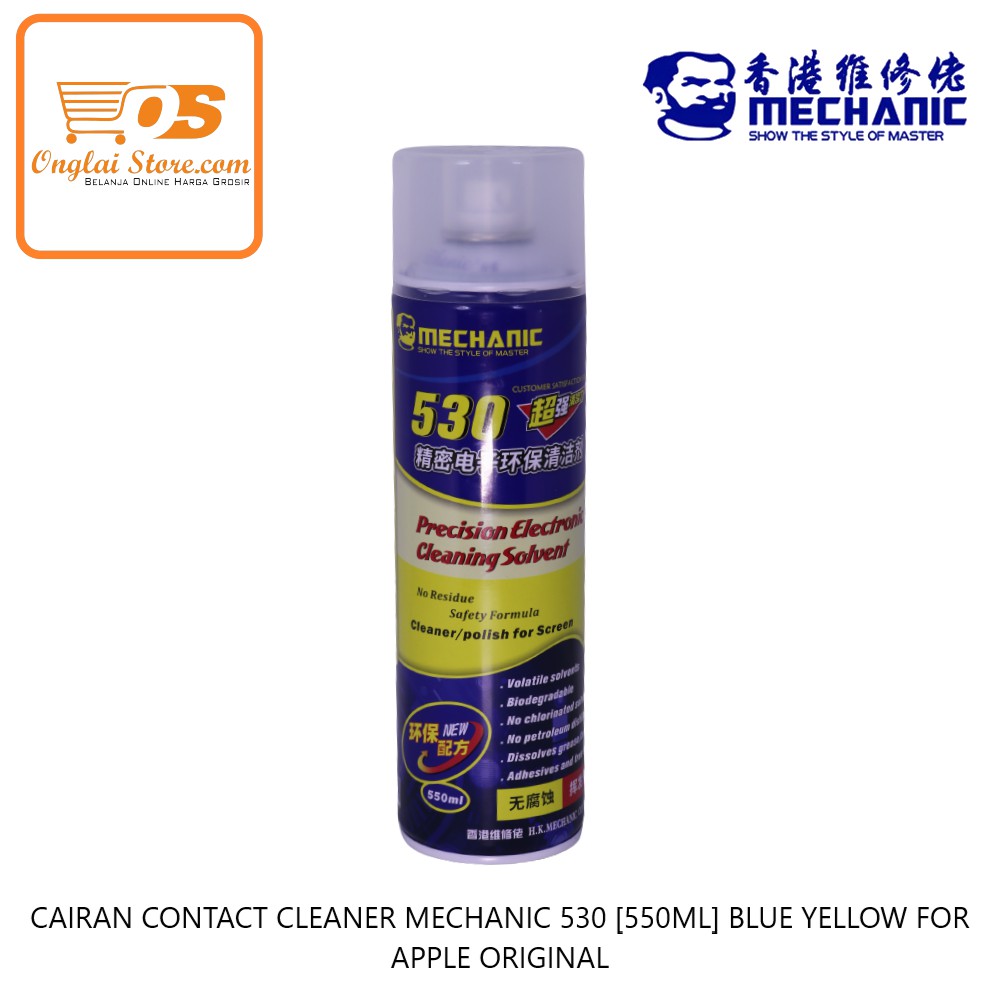 CAIRAN CONTACT CLEANER MECHANIC 530 [550ML] BLUE YELLOW FOR APPLE ORIGINAL