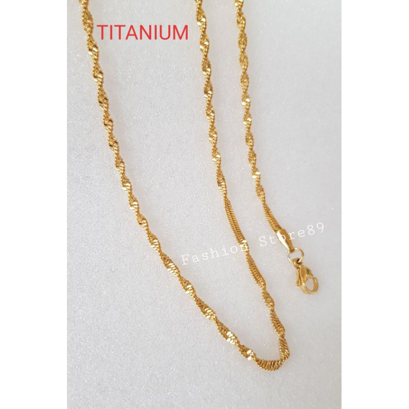 kalung Fashion Titanium model Bursalino Kalung Titanium plintir import antikarat Selamanya