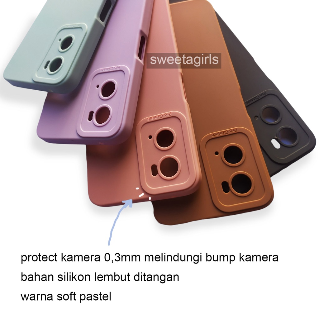 Softcase Silicon untuk Oppo A36 / A76 ( Sama Ukuran) - Sweetacase.id -  Case Macaroon - Candy Case - Casing Baby - Aesthetic Case