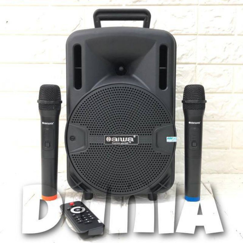 Speaker Portable Amplifier Wireless N AIWA WAS 108 LVE - 8 inch Bluetooth 108 lvd dat dt 820 dt820-N aiwa 108