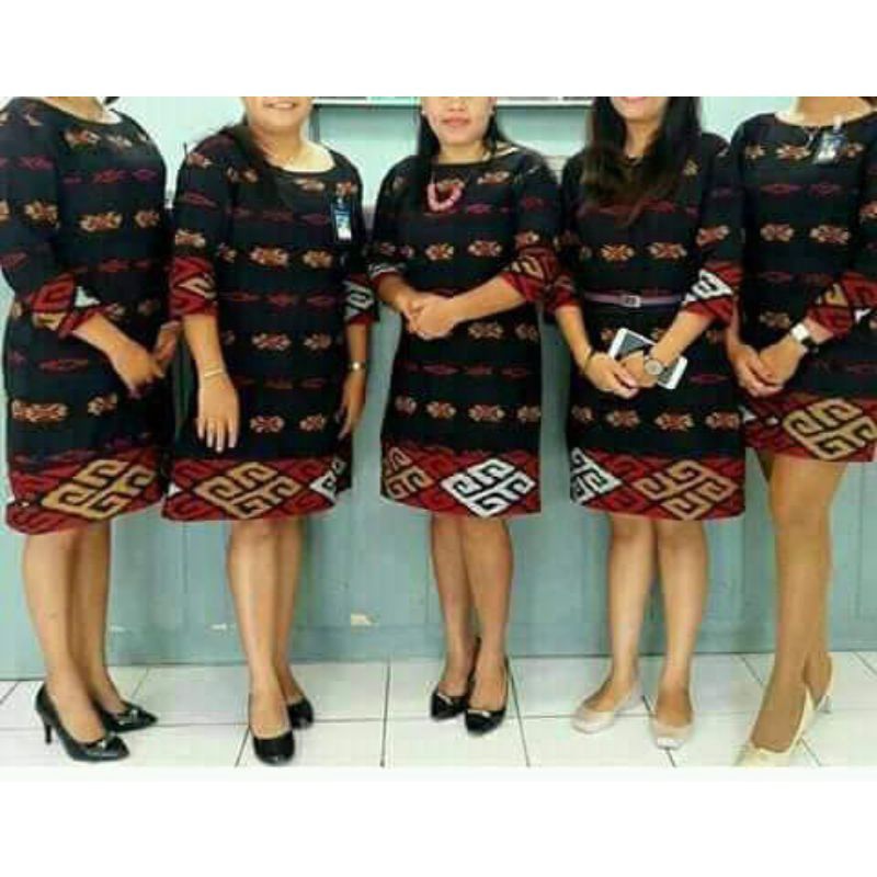 dress etnik motif toraja