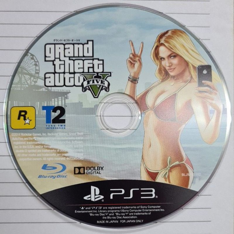 Kaset ps3 gta second