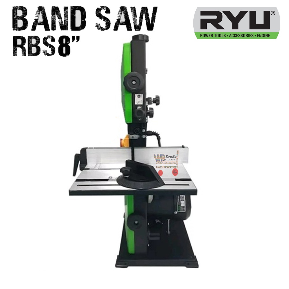 RYU Mesin Gergaji Bandsaw RBS8 Alat Potong Belah Kayu Triplek Listrik Duduk 8 Inch Gergaji Pita Sabu
