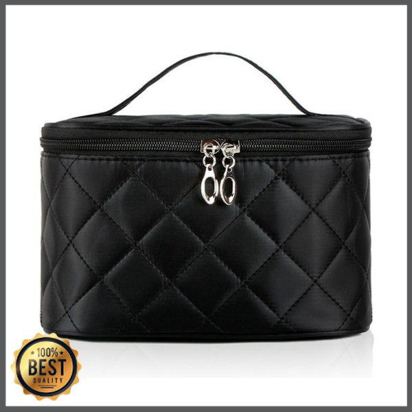 Tas Kosmetik Travel Kulit Wanita - DXYZ-6034 - Black Ready Medan