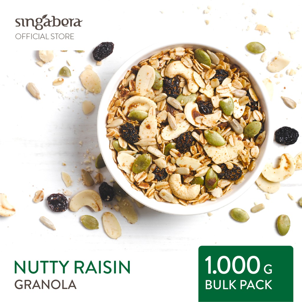 

Singabera Granola / Nutty Raisin Crunch (Kismis/Original) - kemasan 1 kg