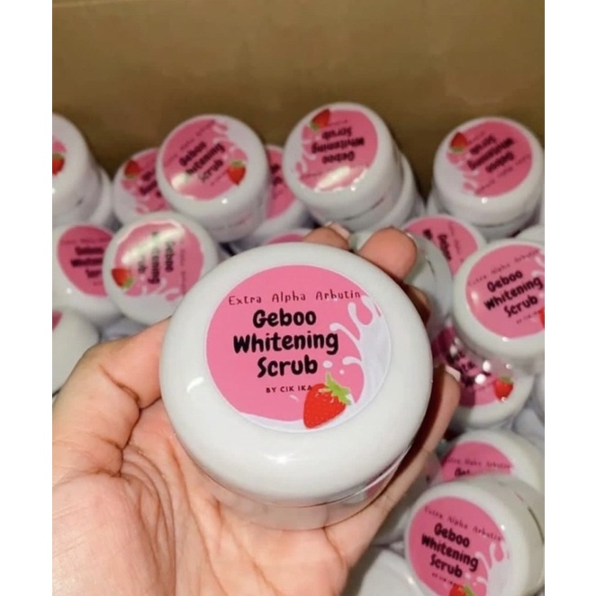 GEBOO WHITHENING SCRUB BY CIK IKA ORI IMPORT