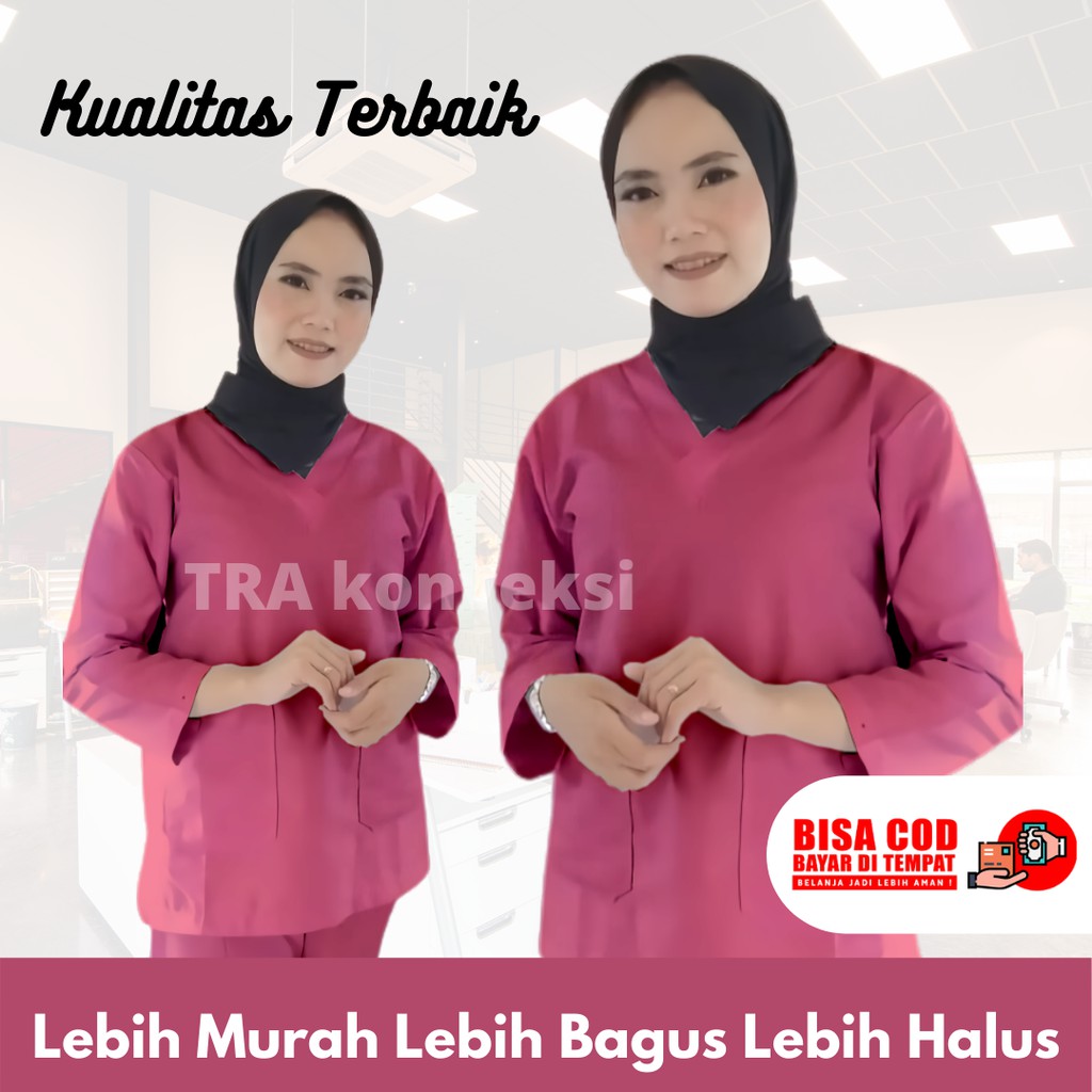 Baju Ok Lengan Panjang | Baju Oka Lengan Pendek | Perlengkapan Medis | Baju Oka Perawat | Seragam Ok