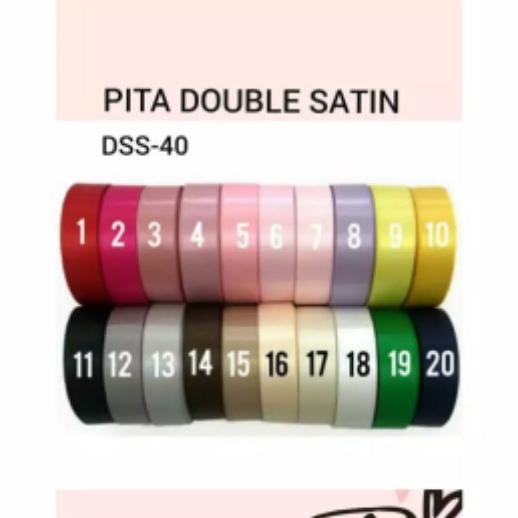 

1 METER - 1.9 CM | PITA DOUBLE SATIN IMPORT DSS-40 PREMIUM 6/8 INCH