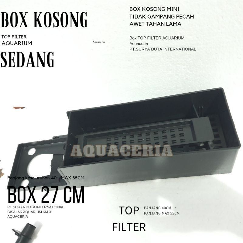 Top filter aquarium Box kosong sedang Filter box aquarium box nya saja