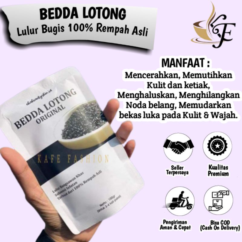 Lulur Pemutih Badan Permanen Aman BPOM Bedda Lotong Khas Bugis Ehabeautyskin Whitening Body Scrub