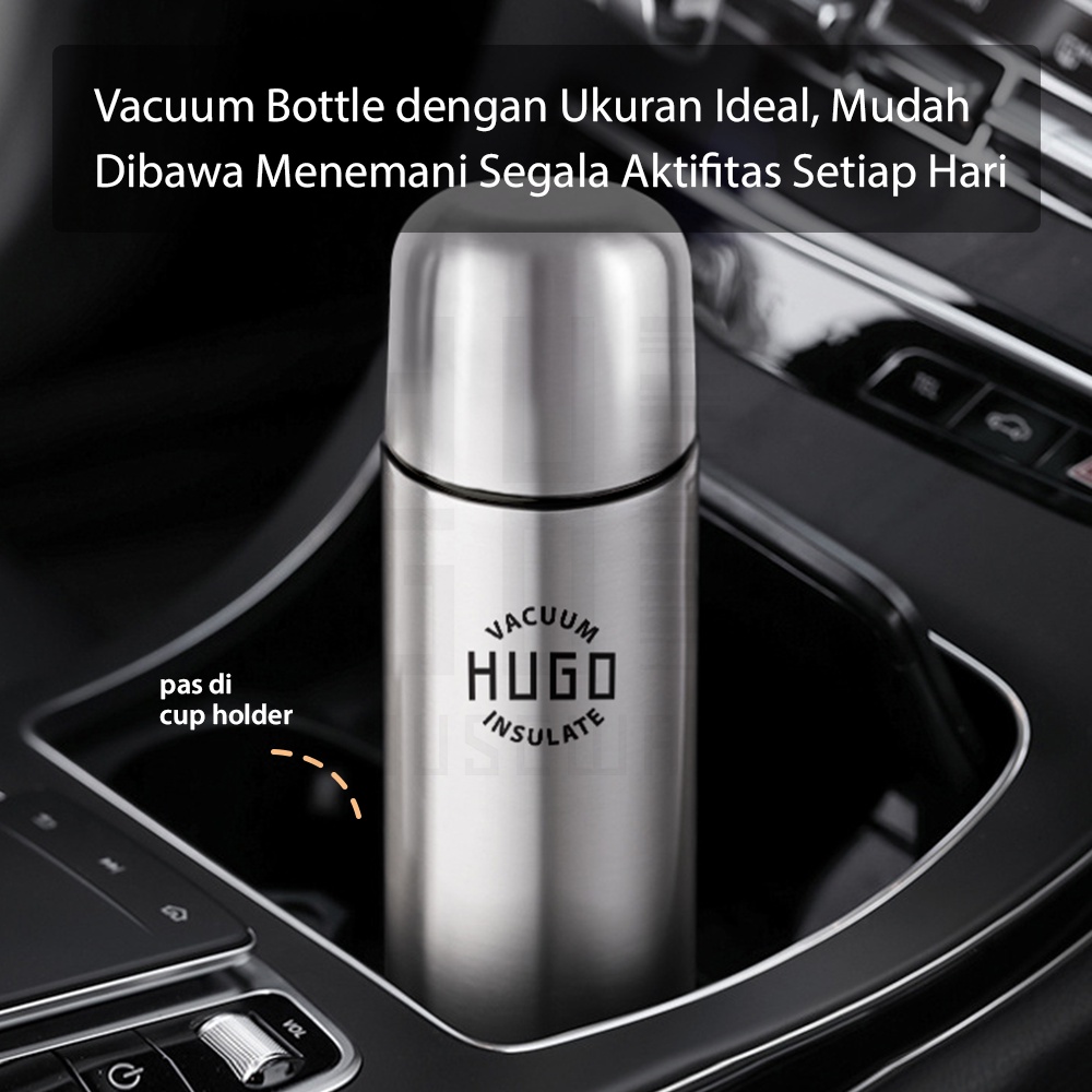 HUGO Termos Stainless Steel Tahan Panas Dingin 24 Jam Termos Air Panas Premium Quality