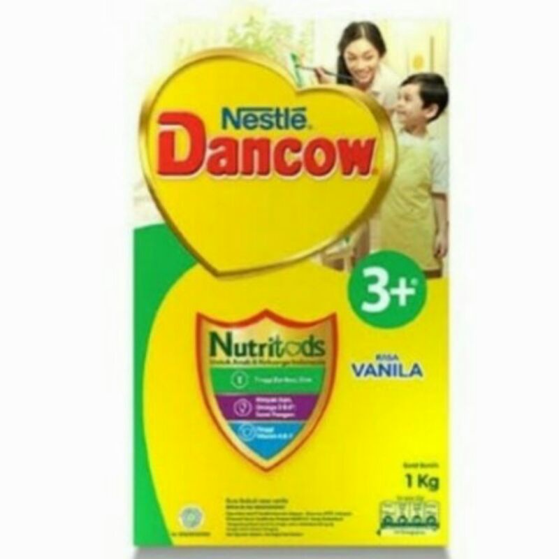 Susu Dancow 3+ rasa Vanilla berat 1000 g / 1kilo