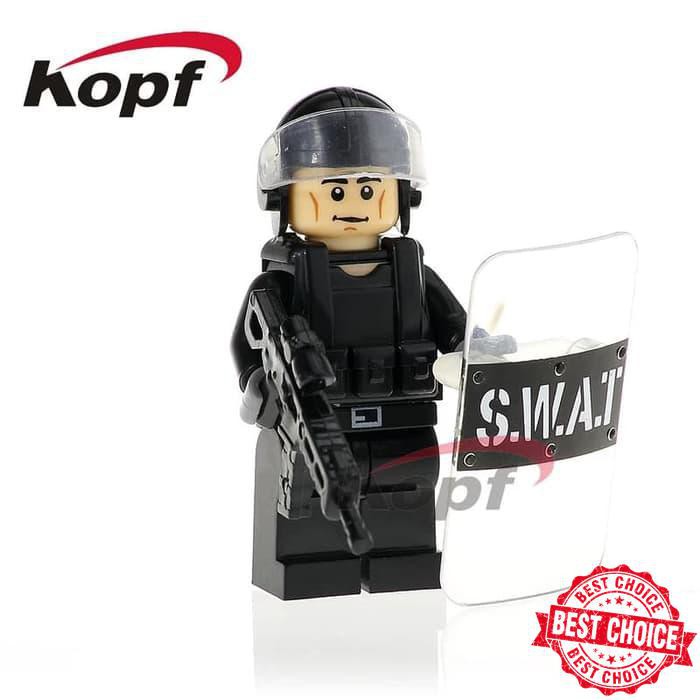 Terbaru Minifigure police army swat soldier Minifigures 0156