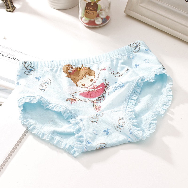 3 PCS Gadis Lucu Celana Dalam Katun Renda Lembut Pakaian Dalam CD Bayi