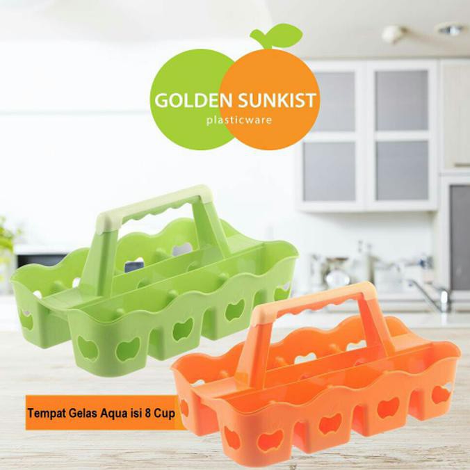 

Dijual P-18000015 Rak gelas / Tempat Gelas Aqua Isi 8 Cup Golden Sunkist Diskon