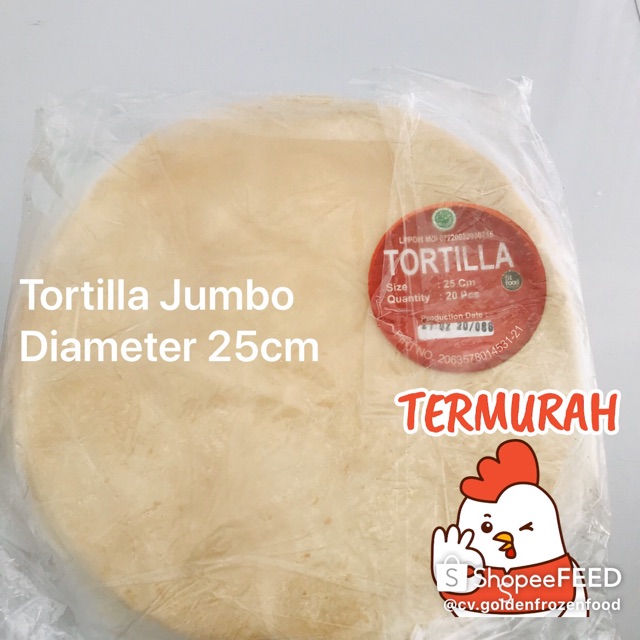 

Tortilla Kulit Kebab Jumbo uk Diameter 25cm