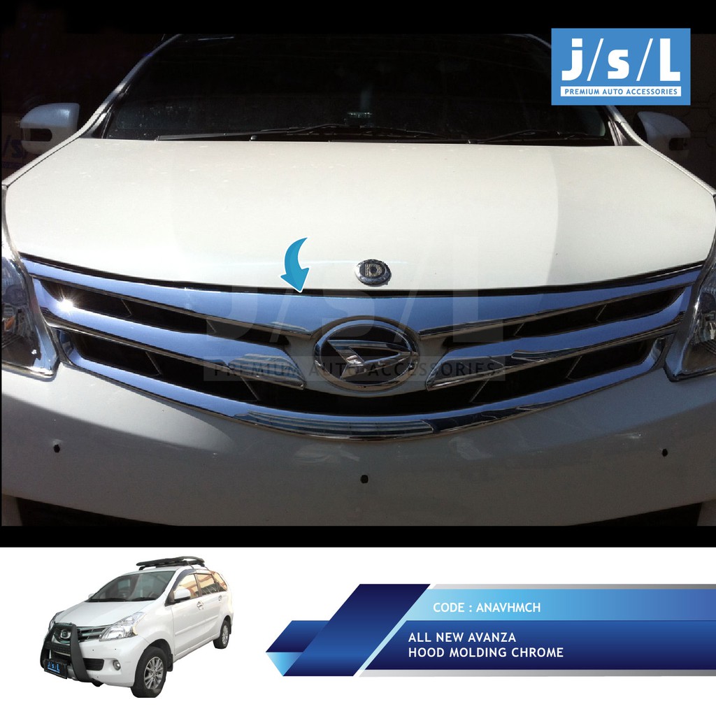 All New Avanza Daihatsu Xenia Hood Molding Chrome Shopee Indonesia