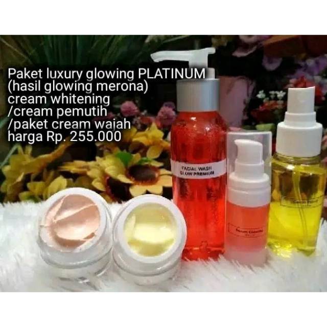 Paket cream luxury glowing platinum