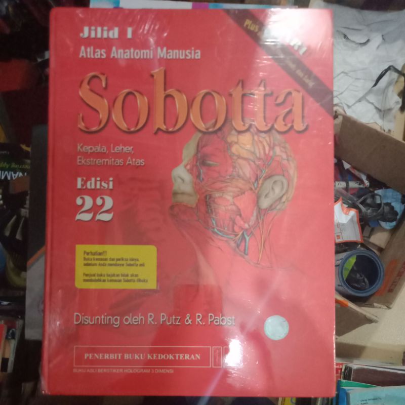 atlas anatomi manusia jilid 1 dan jilid 2 edisi 22 (SOBOTTA) ORIGINAL+buku Petunjuk