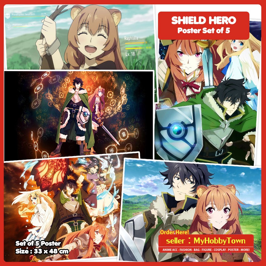 Poster Anime The Shield Hero Tate no Yuusha Set Of 5