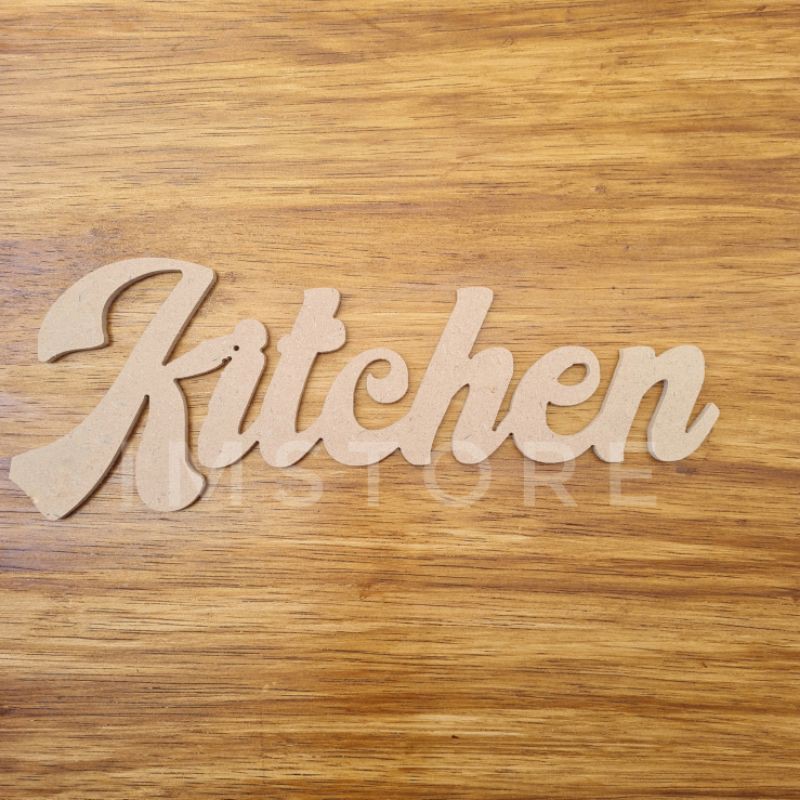 Dekorasi Dinding Dapur Rumah Tulisan Kitchen