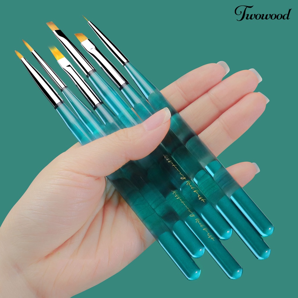 Brush Pen Liner Nail Art Dengan Gagang Fine Untuk Manicurist