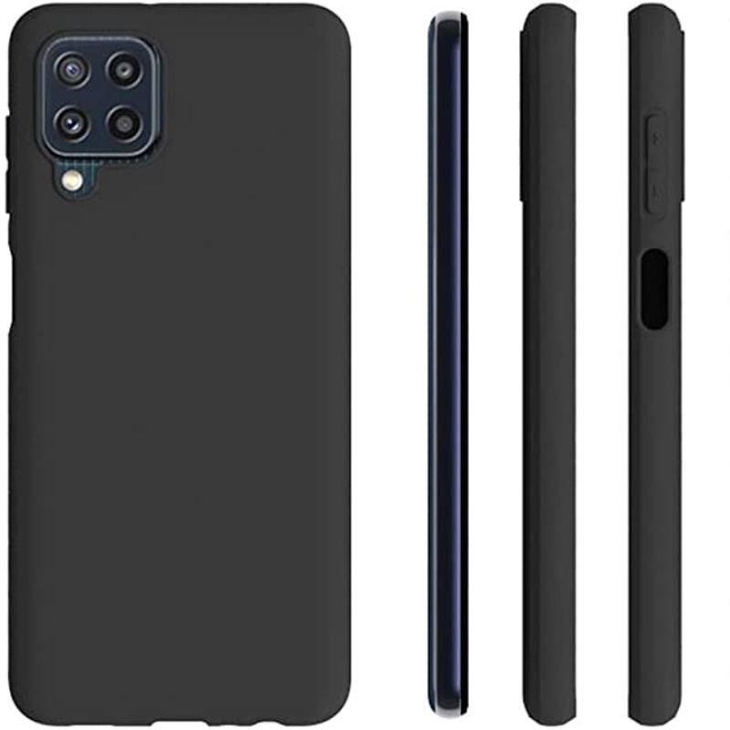 Soft Case Bahan Kulit Tpu Matte Warna Hitam Untuk Samsung Galaxy M32