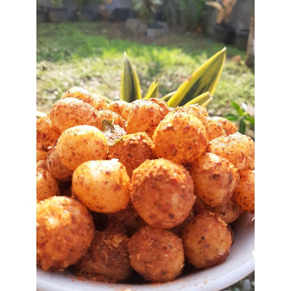 

cimol pedas daun jeruk berat 500g