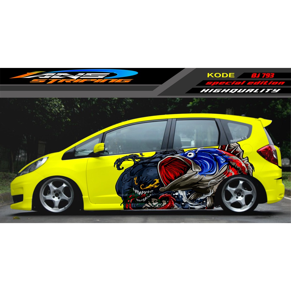 STICKER DECAL MOBIL JAZZ BRIO AVANZA SIGRA YARIS / STIKER VARIASI MOBIL / MODIF STICKER MOBIL 620