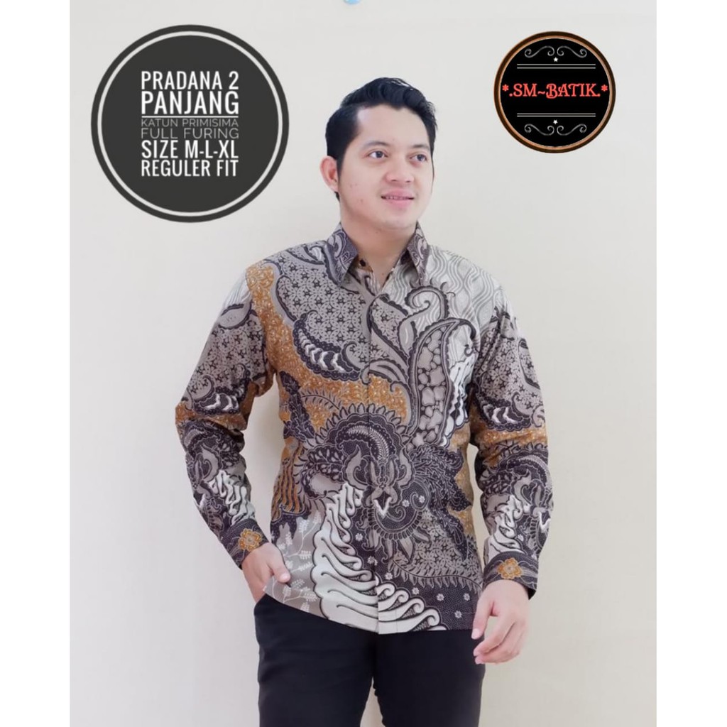 PRADANA 2 SM KEMEJA BATIK PRIA SOLO LENGAN PANJANG LAPIS FURING ATASAN BATIK PREMIUM MODERN DEWANATA PEKSI SEJAGAT PEKSI GUMELAR KEMBANG NOGO PEKSI KATRESNAN INDRALAYA PEKSI SEMULUR KUNTALA JAYA DIPA ROJO GURDO PEKSI ABANG PEKSI KEMBAR PEKSI TRUNTUM VIJAY