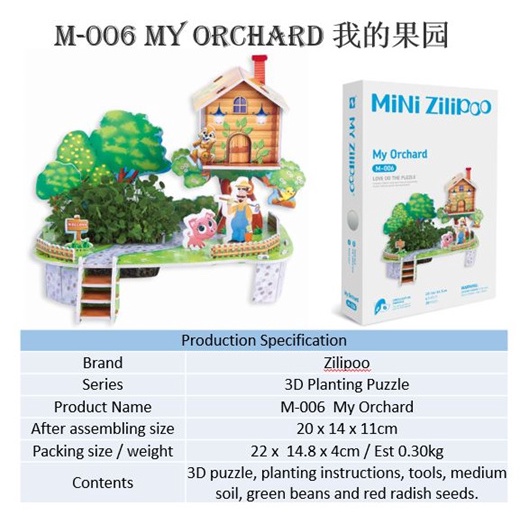 Puzzle 3D Bercocok Tanam My Orchard M-006 - Science Puzzle - Kado anak